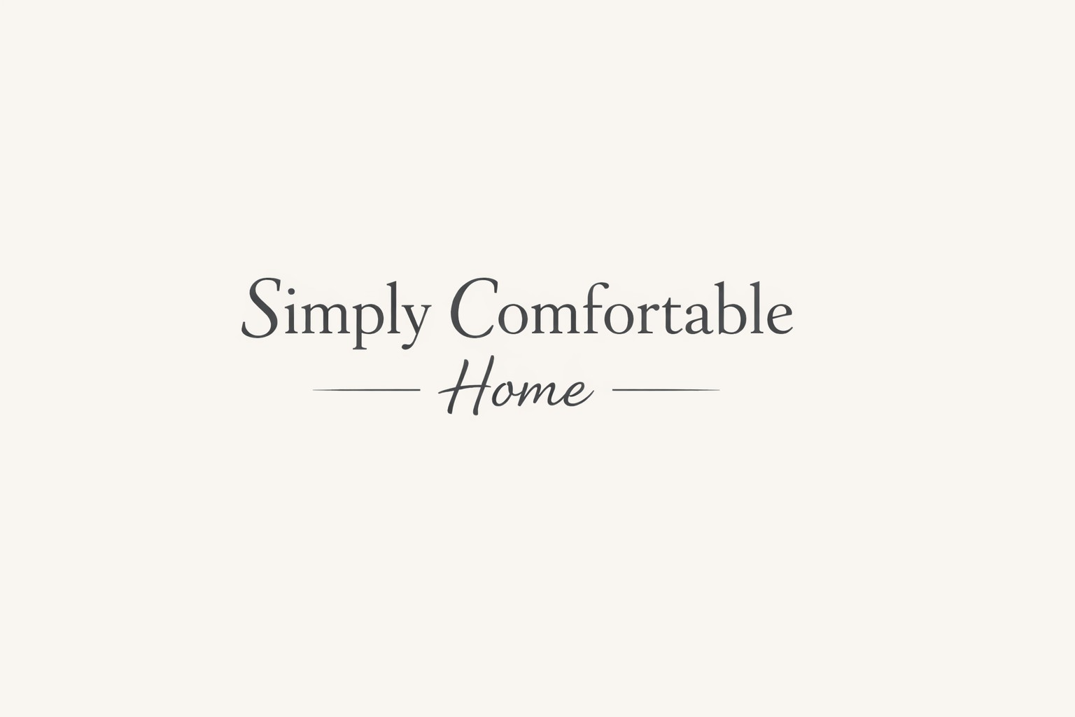 Simple Comfortable Home